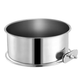 Stainless Steel Dog Bowl Pets Hanging Food Bowl Detachable Pet