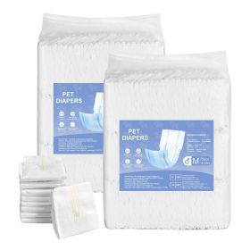 Disposable Male Dog Diapers, Super Absorbent Male Dog Wraps, 360 �� Leak-Proof Belly Bands with Wetness Indicator for Doggies in Heat, Training