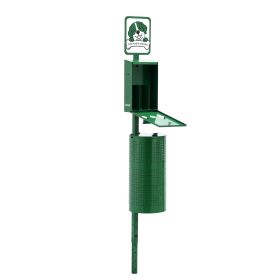 Dog Waste Station, Commercial Dog Poop Station, 11.5 Gallons Pet Waste Bin with 50 Can Liners, Bag Dispenser & 600 Waste Bags