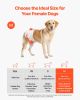 Disposable Dog Diapers, Super Absorbent Female Dog Diapers, 360�� Leak-Proof Female Doggy Pet Diaper with Wetness Indicator for Heat Period, Training