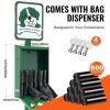 Dog Waste Station, Commercial Dog Poop Station, 11.5 Gallons Pet Waste Bin with 50 Can Liners, Bag Dispenser & 600 Waste Bags