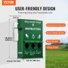 Dog Poop Bag Dispenser with Hand Wash Bottle, Lockable Outdoor Dog Waste Bag Holder with 600 Waste Bags, Stake, Pole