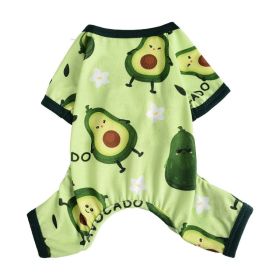 Cross-border Hot Sale Pet Clothes Four Seasons Four-legged Pet Clothing Pajamas Jumpsuit Dog Clothing Global One Piece Dropshipping (Option: Grass Green-M)