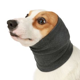 Pet Dog Comforter Headband Scarf (Option: Gray-L)
